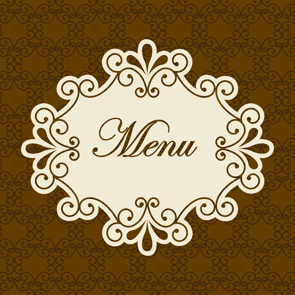 Menu design — Stock Vector