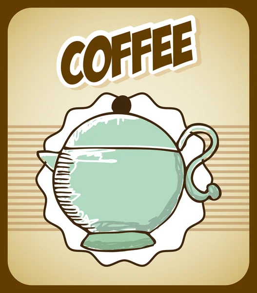 Diseño de café — Vector de stock