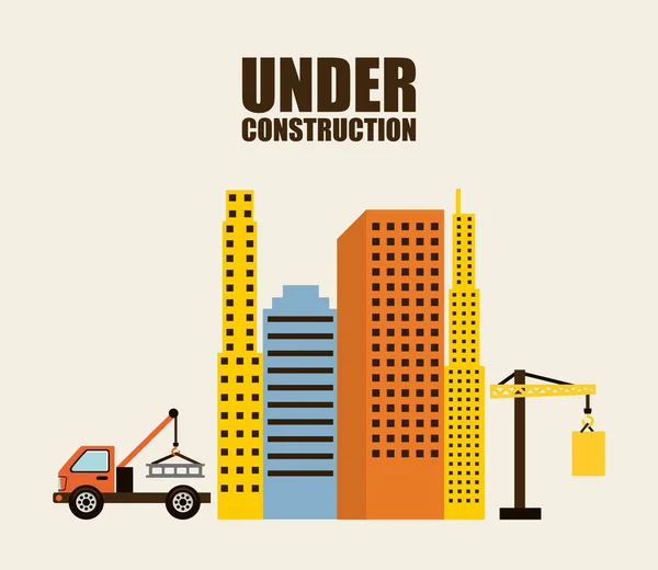 Construction design — Stock Vector