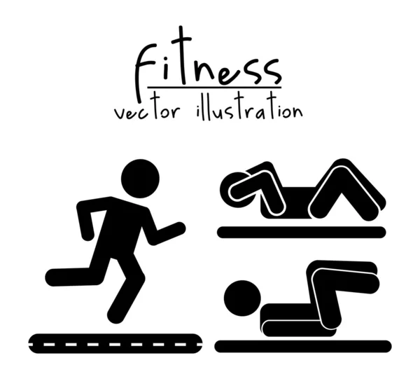 Design de fitness — Vetor de Stock