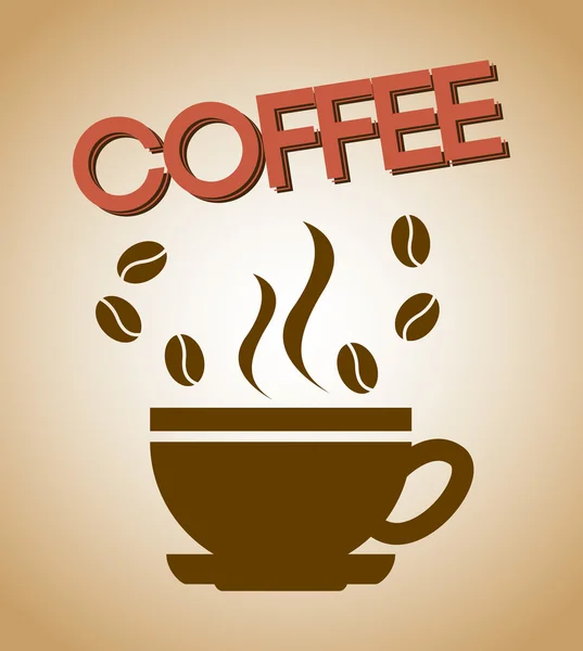 Diseño de café — Vector de stock