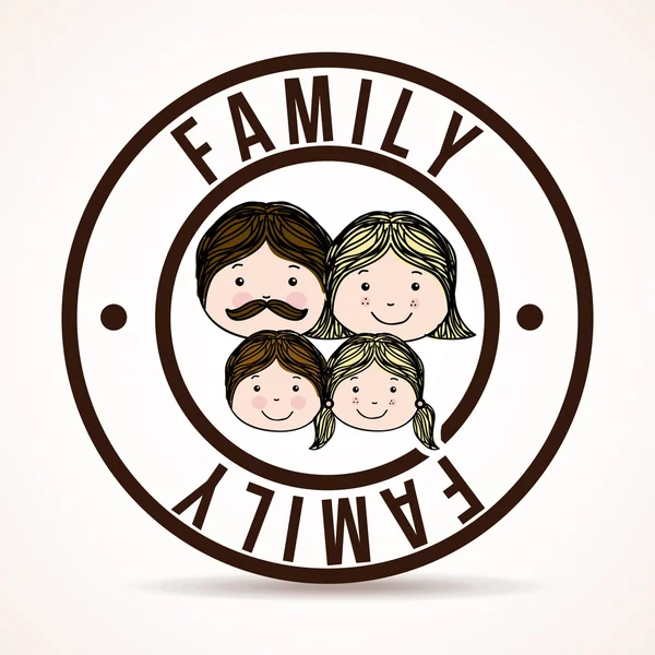 Familie ontwerp — Stockvector