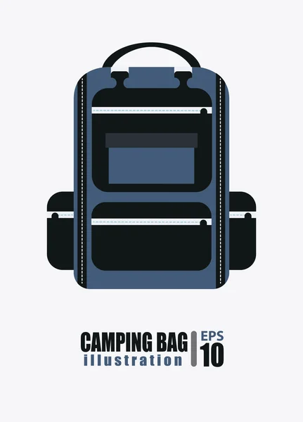 Diseño de camping — Archivo Imágenes Vectoriales