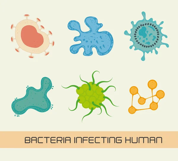 Bacteriën ontwerp — Stockvector