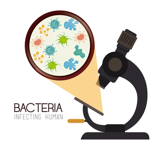 Bakterier design — Stock vektor