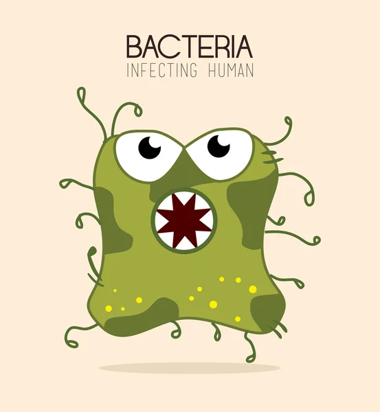 Bacteriën ontwerp — Stockvector