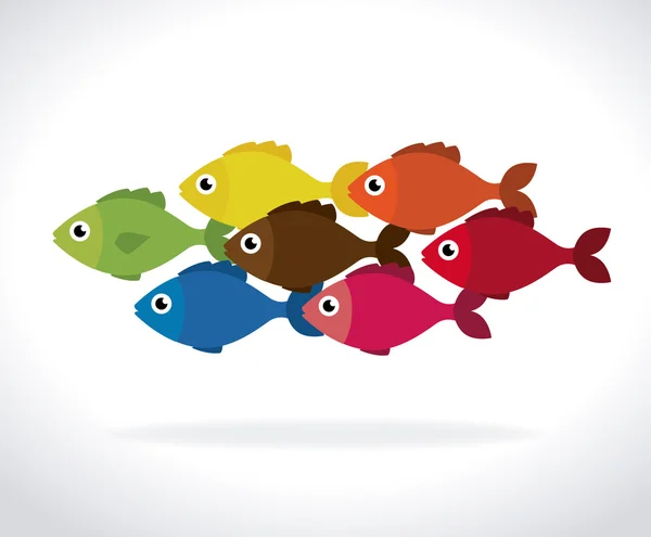 Diseño de peces — Vector de stock