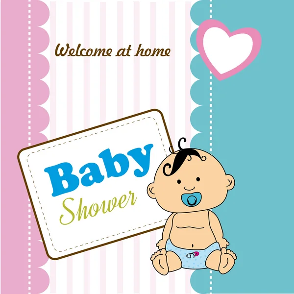 Baby douche ontwerp — Stockvector