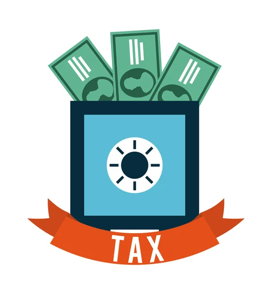 Návrh daňové — Stockový vektor