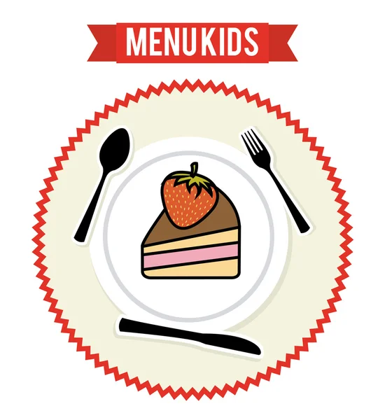 Menu enfants — Image vectorielle