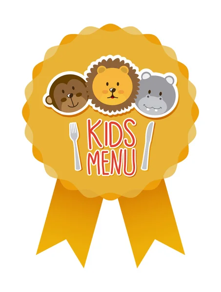 Menu kinderen — Stockvector