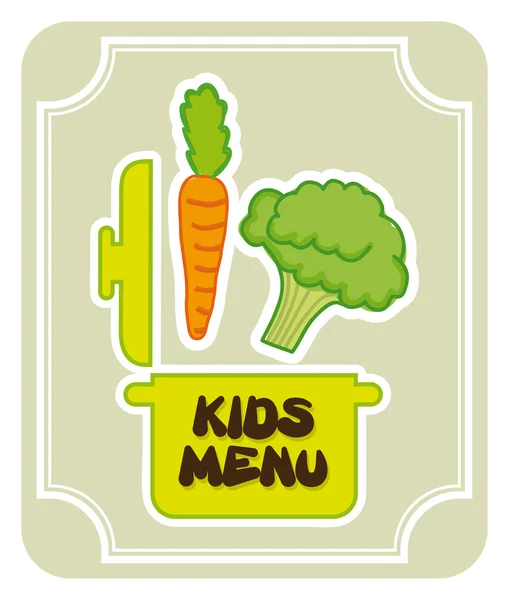 Menu enfants — Image vectorielle