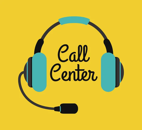 Design de call center — Vetor de Stock