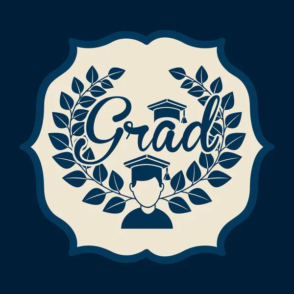 Diseño de graduación — Vector de stock