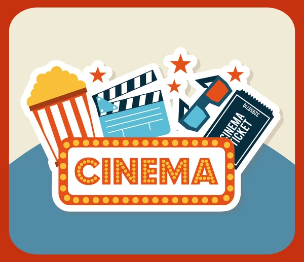 Diseño de cine — Vector de stock