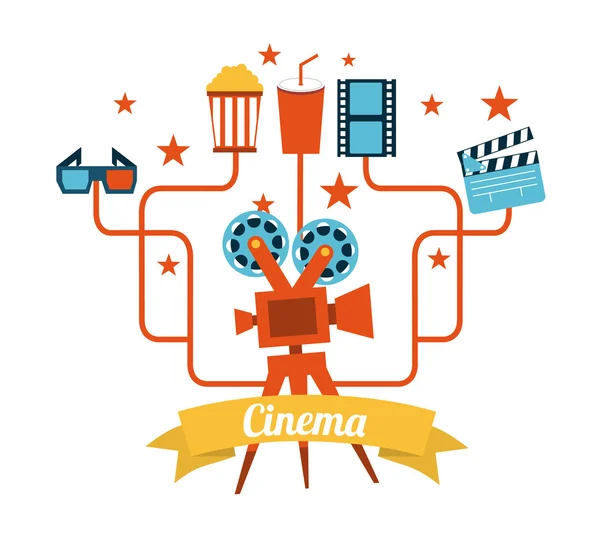 Diseño de cine — Vector de stock