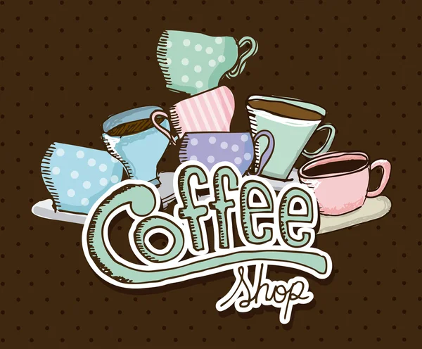 Koffie ontwerp — Stockvector