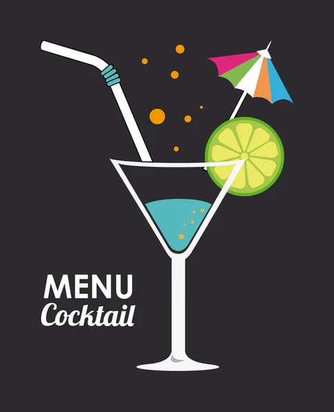 Desain Cocktail - Stok Vektor
