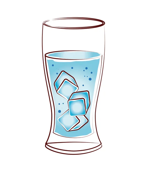 水のデザイン — ストックベクタ