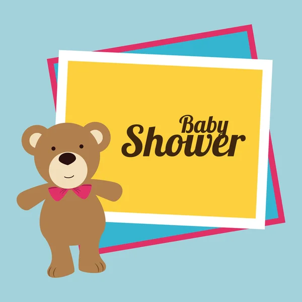 Baby douche ontwerp — Stockvector