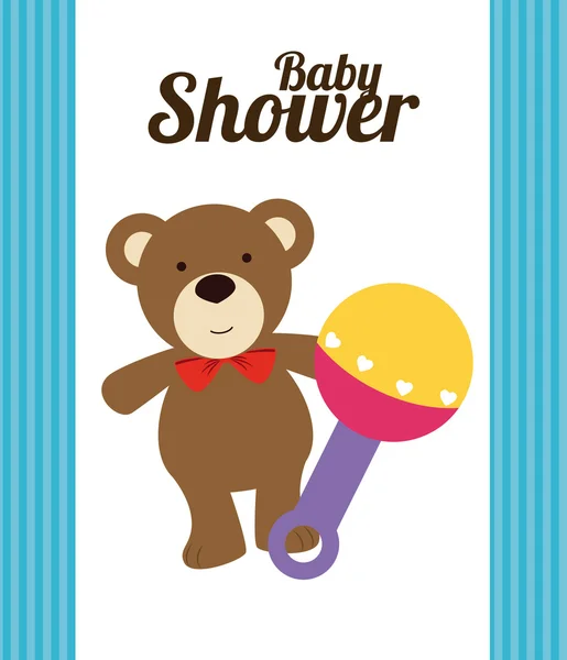 Baby douche ontwerp — Stockvector