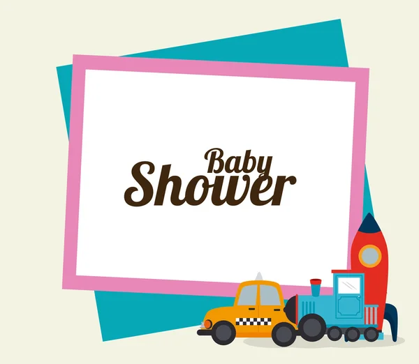 Desain baby shower - Stok Vektor