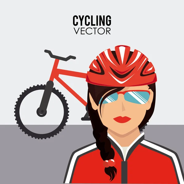 Design ciclistico — Vettoriale Stock