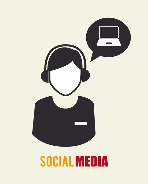 Sociale media ontwerp — Stockvector