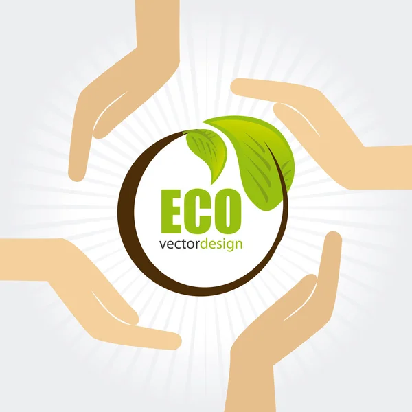 Ecologie ontwerp — Stockvector