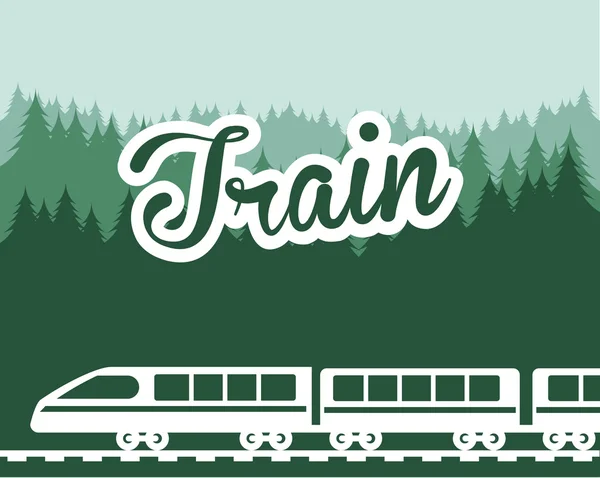 Diseño del tren — Vector de stock