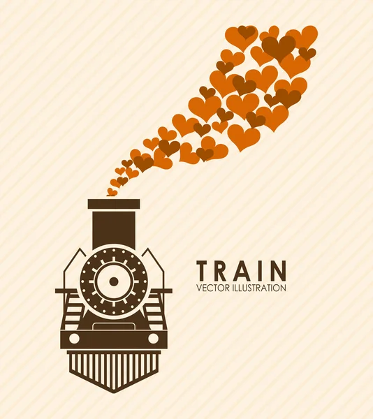 Conception du train — Image vectorielle