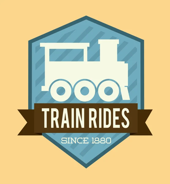 Diseño del tren — Vector de stock