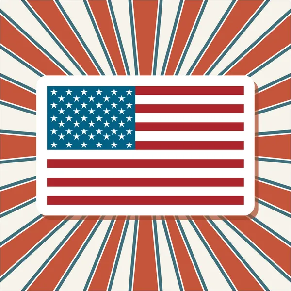 Símbolo americano — Vector de stock