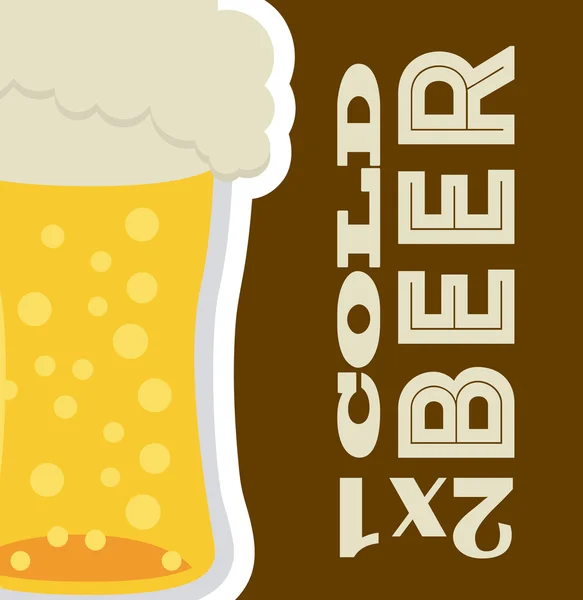 Bier ontwerp — Stockvector