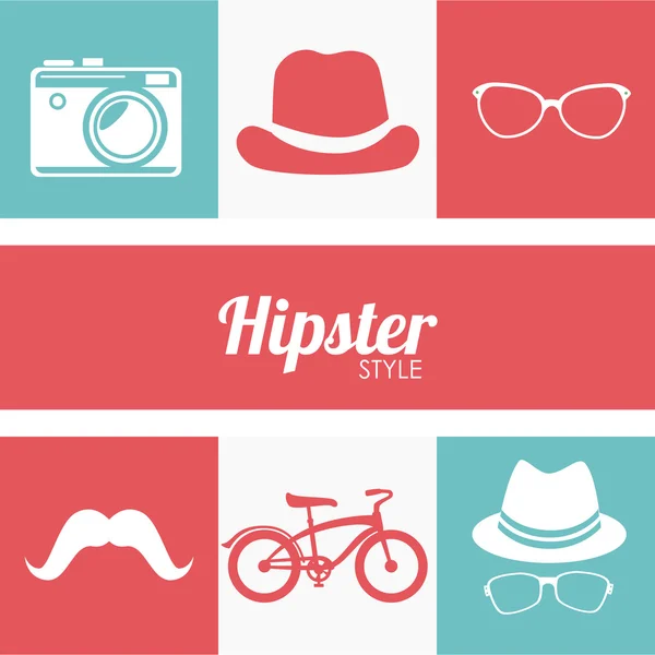 Conception Hipster — Image vectorielle