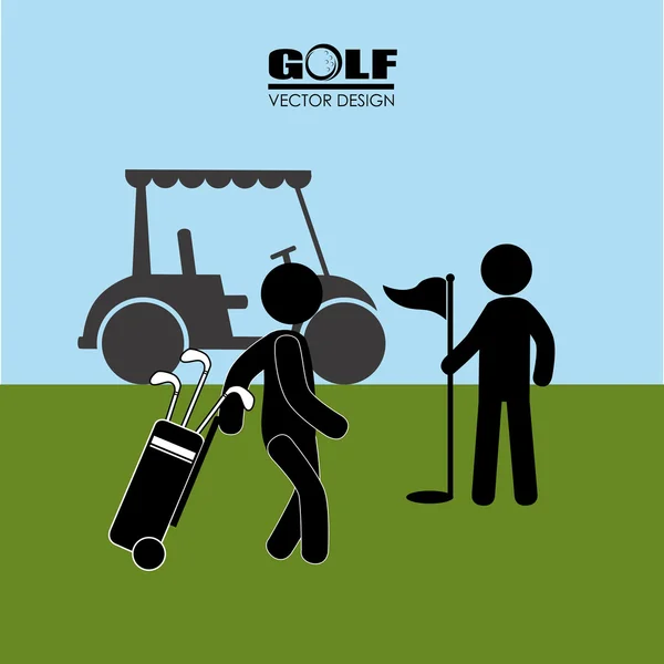 Golf projekt — Wektor stockowy