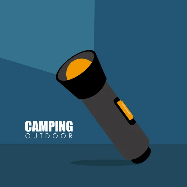Diseño de camping — Vector de stock