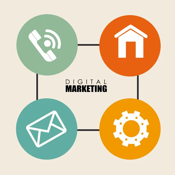 Design de marketing — Vetor de Stock