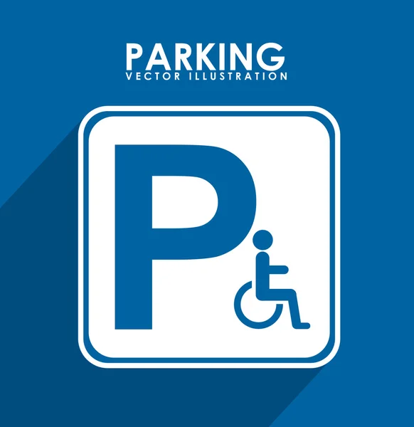 Parking sygnału — Wektor stockowy