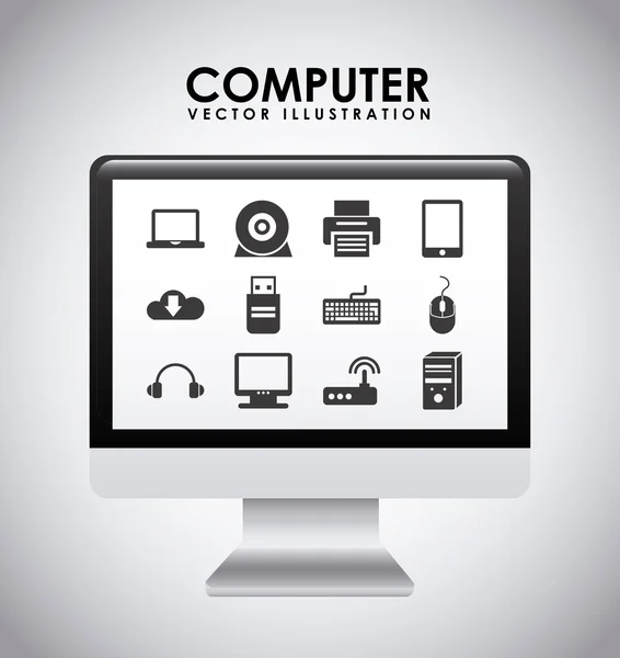 Computer design — Stock Vector