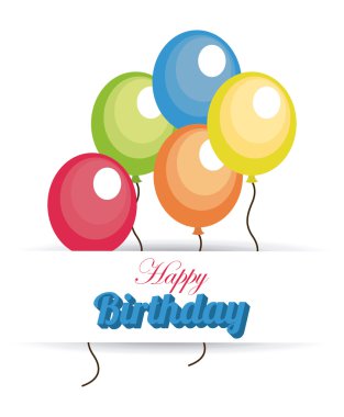 Balonlu doğum günü tasarım