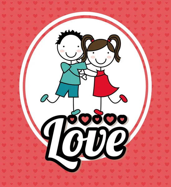 Love design card — Stock Vector