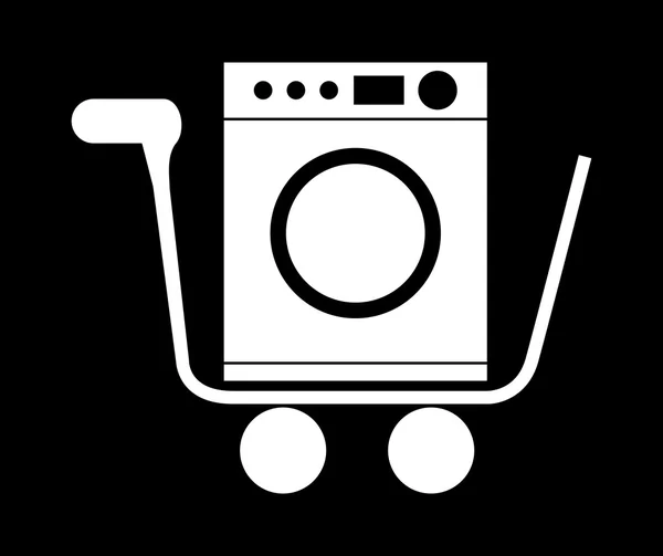 Техніка пральна машина дизайн — стоковий вектор