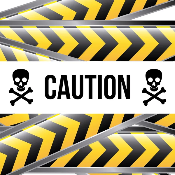 Caution label — Stock Vector