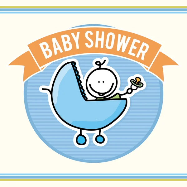 Baby design baby shower — Stock Vector