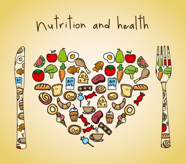 Concepção de alimentos —  Vetores de Stock