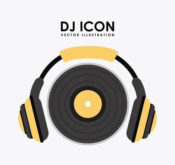 Icono de música — Vector de stock