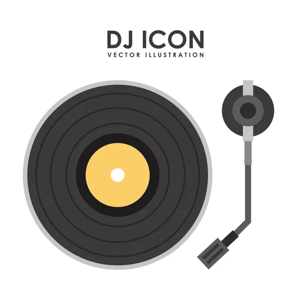 small turntable icon, Stock vector