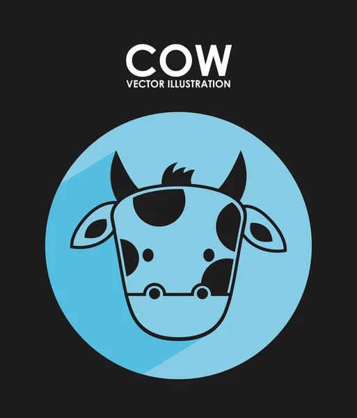 Дизайн Cow — стоковый вектор
