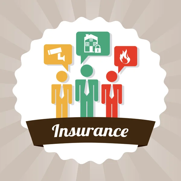 Insurance design — Stock Vector